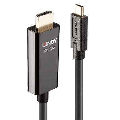 LINDY 7,5m USB Typ C an HDMI Adapterkabel mit HDR