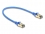 Delock RJ45 Network Cable Cat.8.1 F/FTP Slim 0.3 m blue