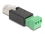 Delock RJ45 plug to Terminal Block Adapter 3 pin 2-part