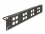 Delock D-Type 19″ Patch Panel with 4 D-Type plates 86 x 86 mm and 4 ports 2U black