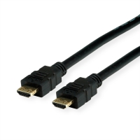 VALUE HDMI Ultra HD Cable + Ethernet, M/M, Resistant Plug, black, 7.5 m