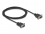 Delock Serial Cable RS-232 D-Sub9 male to male with narrow plug housing 2 m