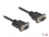 Delock Serial Cable RS-232 D-Sub9 male to male with narrow plug housing 1 m