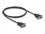 Delock Serial Cable RS-232 D-Sub9 male to male with narrow plug housing 1 m