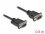 Delock Serial Cable RS-232 D-Sub9 male to male with narrow plug housing 0.5 m