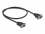 Delock Serial Cable RS-232 D-Sub9 male to male with narrow plug housing 0.5 m