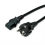 VALUE Power Cable, straight IEC Connector, black, 0.6 m