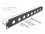 Delock 19″ D-Type Patch Panel with strain relief 8 port 1U black