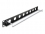 Delock 19″ D-Type Patch Panel with strain relief 8 port 1U black