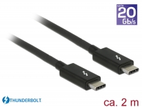 Delock Thunderbolt™ 3 (20 Gb/s) USB-C™ cable male > male passive 2.0 m 3 A black