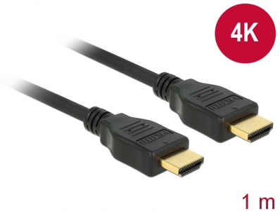 Delock Cable High Speed HDMI with Ethernet HDMI A male > HDMI A male 3D 4K 1 m