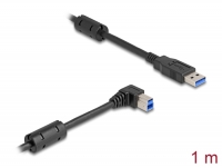 Delock USB 5 Gbps Cable Type-A male to Type-B male 90° right angled 1 m