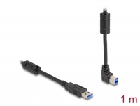 Delock USB 5 Gbps Cable Type-A male to Type-B male 90° upwards angled 1 m