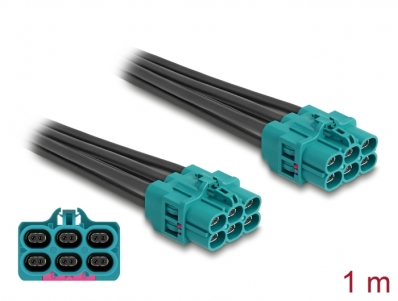 Delock Cable HDMTD Z six jack to HDMTD Z six jack 1 m