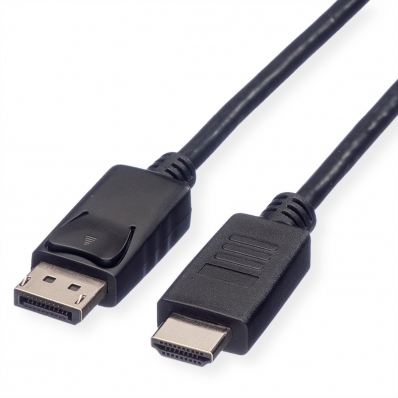 Roline Recycled Material ROLINE RM DisplayPort Cable, DP - HDTV, M/M, black, 3 m