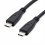 ROLINE GREEN USB 3.2 Gen 2 Cable, PD (Power Delivery) 20V5A, with Emark, C-C, M/M, black, 1 m