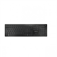 CHERRY TAS KW 9100 SLIM Wireless CH-Layout schwarz/silber