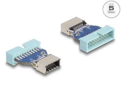 Delock USB 5 Gbps Adapter Pin Header male to internal USB Type-E Key A female