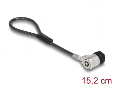 Navilock Laptop Security Cable with Key Lock 15.2 cm for Kensington Slot 3 x 7 mm