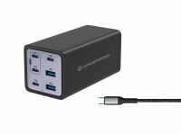 CONCEPTRONIC Ladegerät 4Port 200W,4xUSB-C,2xUSB-A +3-in-1 sw