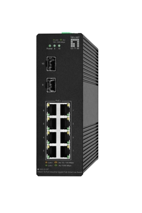 Level One LevelOne Switch 10x GE IGS-2110P 2xSFP, 8x PoE Outputs