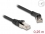 Delock RJ45 Network Cable Cat.8.1 S/FTP plug 45° right angled to plug straight up to 40 Gbps 0.25 m black