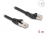 Delock RJ45 Network Cable Cat.8.1 S/FTP plug 45° left angled to plug straight up to 40 Gbps 5 m black