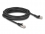 Delock RJ45 Network Cable Cat.8.1 S/FTP plug 45° left angled to plug straight up to 40 Gbps 5 m black