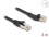 Delock RJ45 Network Cable Cat.8.1 S/FTP plug 45° left angled to plug straight up to 40 Gbps 3 m black