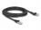 Delock RJ45 Network Cable Cat.8.1 S/FTP plug 45° left angled to plug straight up to 40 Gbps 3 m black