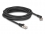 Delock RJ45 Network Cable Cat.8.1 S/FTP plug 45° right angled to plug straight up to 40 Gbps 5 m black