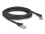 Delock RJ45 Network Cable Cat.8.1 S/FTP plug 45° right angled to plug straight up to 40 Gbps 3 m black