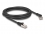 Delock RJ45 Network Cable Cat.8.1 S/FTP plug 45° right angled to plug straight up to 40 Gbps 2 m black