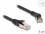 Delock RJ45 Network Cable Cat.8.1 S/FTP plug 45° right angled to plug straight up to 40 Gbps 1 m black