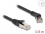 Delock RJ45 Network Cable Cat.8.1 S/FTP plug 45° right angled to plug straight up to 40 Gbps 0.5 m black