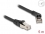 Delock RJ45 Network Cable Cat.6A S/FTP plug 45° right angled to plug straight 5 m black