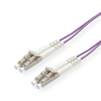 VALUE Fibre Optic Jumper Cable, 50/125 µm, LC/LC, OM4, violet, 5.0 m