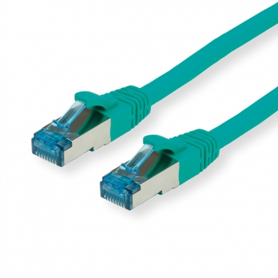 VALUE S/FTP Patch Cord Cat.6A (Class EA), green, 0.15 m