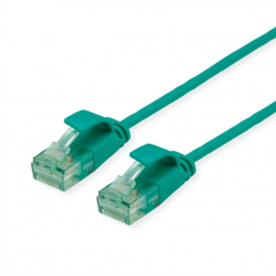 ROLINE RM UTP Data Center Patch Cord Cat.6A (Class EA), Slim, green, 5 m