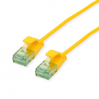 Roline Recycled Material ROLINE RM UTP Data Center Patch Cord Cat.6A (Class EA), Slim, yellow, 3 m