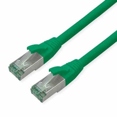 Roline Recycled Material ROLINE RM S/FTP (PiMF) Patch Cord Cat.6A, green, 0.3 m