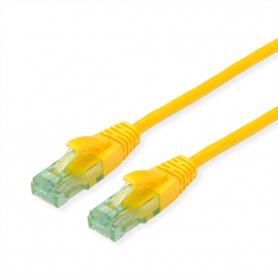 Roline Recycled Material ROLINE RM UTP Patch Cord Cat.6A, yellow, 0.3 m