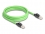 Delock RJ45 Network Cable Cat.6A plug to plug SF/UTP suitable for drag chains PUR (TPU) 2 m green