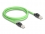 Delock RJ45 Network Cable Cat.6A plug to plug SF/UTP suitable for drag chains PUR (TPU) 1 m green