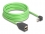 Delock RJ45 Network Extension Cable Cat.6A plug upwards angled to jack SF/UTP suitable for drag chains PUR (TPU) 5 m green