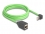 Delock RJ45 Network Extension Cable Cat.6A plug upwards angled to jack SF/UTP suitable for drag chains PUR (TPU) 2 m green