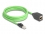 Delock RJ45 Network Extension Cable Cat.6A plug to jack SF/UTP suitable for drag chains PUR (TPU) 2 m green