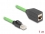 Delock RJ45 Network Extension Cable Cat.6A plug to jack SF/UTP suitable for drag chains PUR (TPU) 1 m green