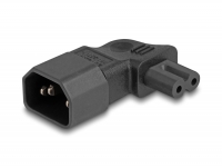 Delock Power Adapter IEC 60320 - C14 to C7, male / female, 2.5 A, 90° angled