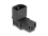 Delock Power Adapter IEC 60320 - C14 to C13, male / female, 10 A, 90° angled